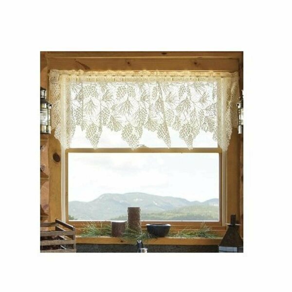 Heritage Lace Woodland 60 x 16 in. Valance - White 6260W-6016